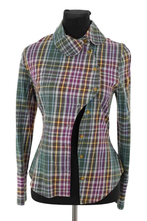 Chemise Vivienne Westwood Vert en Coton, taille XS - Seconde Main