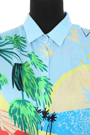 Chemise Wild Bleu en Synthétique