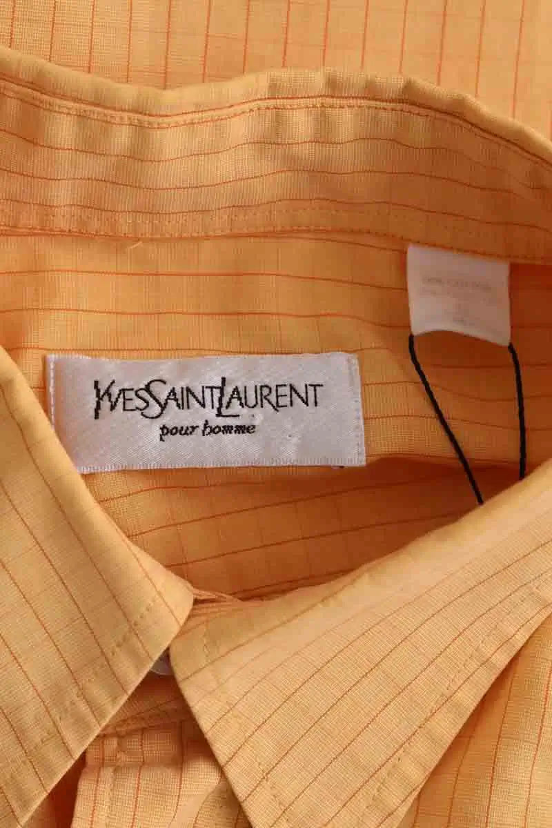 Chemise Yves Saint Laurent Jaune en Coton