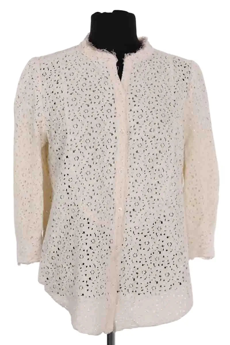 Chemise Zadig & Voltaire Ecru en Coton, taille L - Seconde Main