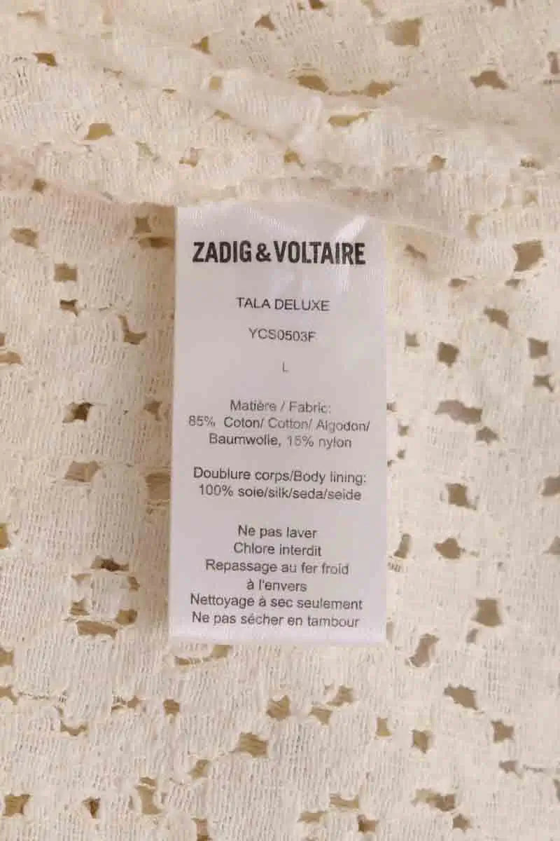 Chemise Zadig & Voltaire Ecru en Coton