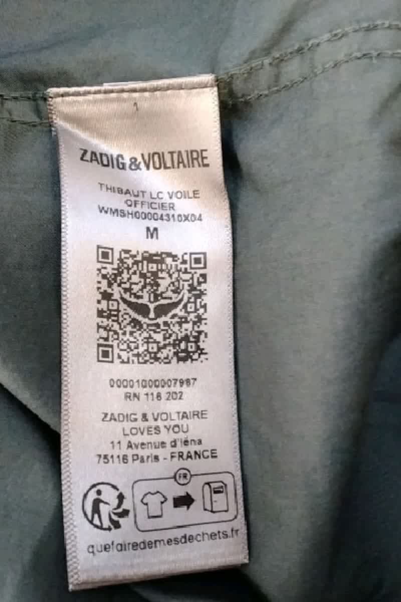 Chemise Zadig & Voltaire Vert en Coton