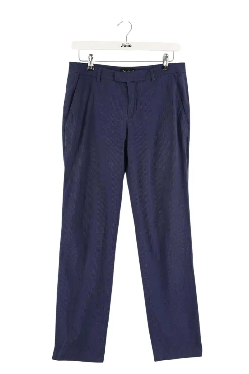 Chino Agnès B. Marine en Coton, taille M - Seconde Main