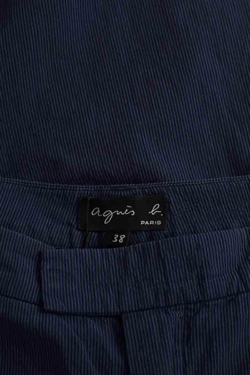 Chino Agnès B. Marine en Coton