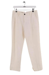 Chino Chloé Stora Ecru en Coton, taille M - Seconde Main