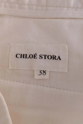 Chino Chloé Stora Ecru en Coton