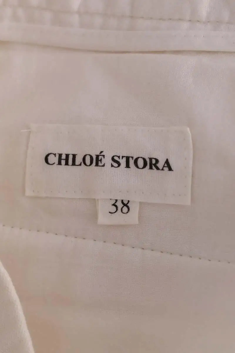 Chino Chloé Stora Ecru en Coton
