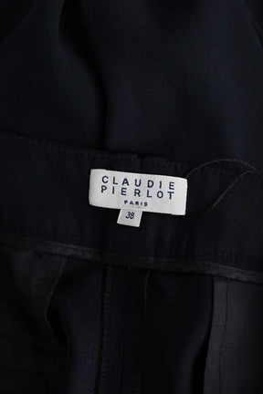 Chino Claudie Pierlot Marine en Synthétique