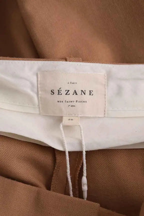 Chino Sézane Marron en Laine