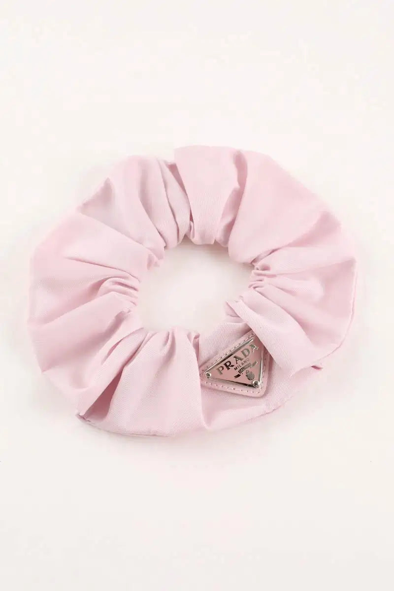 Chouchou Prada Rose en Tissu