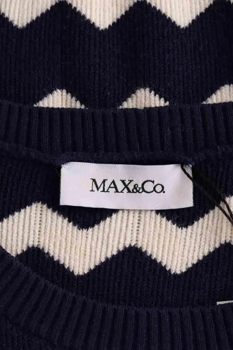 Pull Max & Co Bleu en Coton