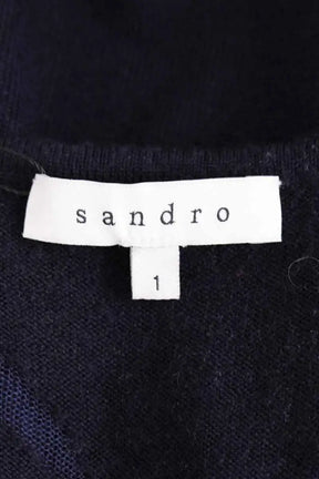 Pull Sandro Marine en Laine