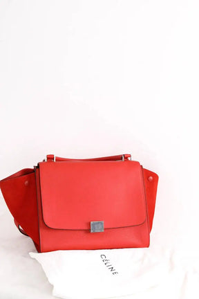 Trapeze Celine Orange en Cuir