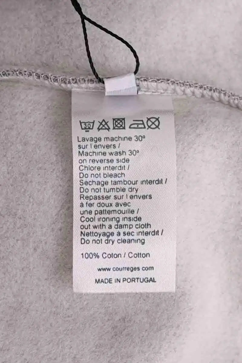 Sweatshirt Courrèges Gris en Coton