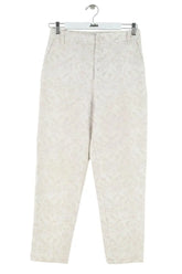Pantalon droit Saaj Ecru en Coton, taille S - Seconde Main