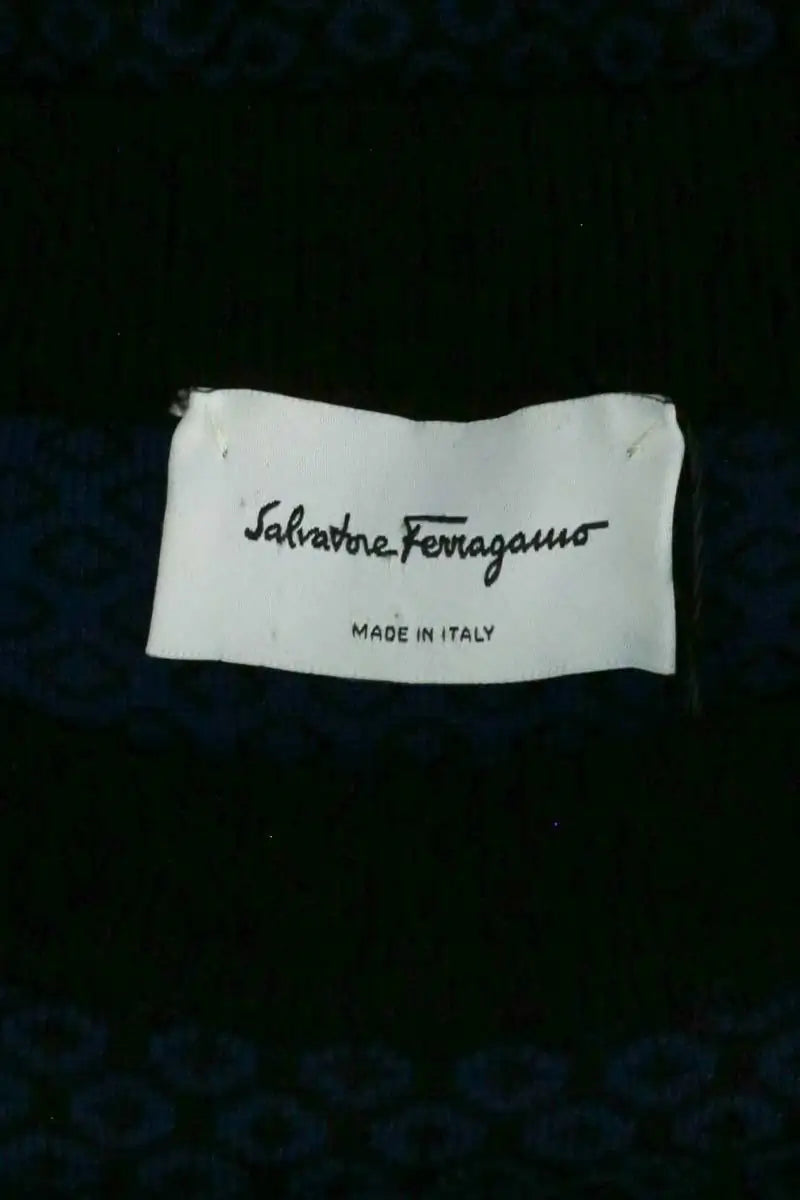 Pull Salvatore Ferragamo Bleu en Soie