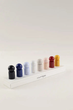 Coffret 8 miniatures parfum Courrèges Le colorama Blanc en 
