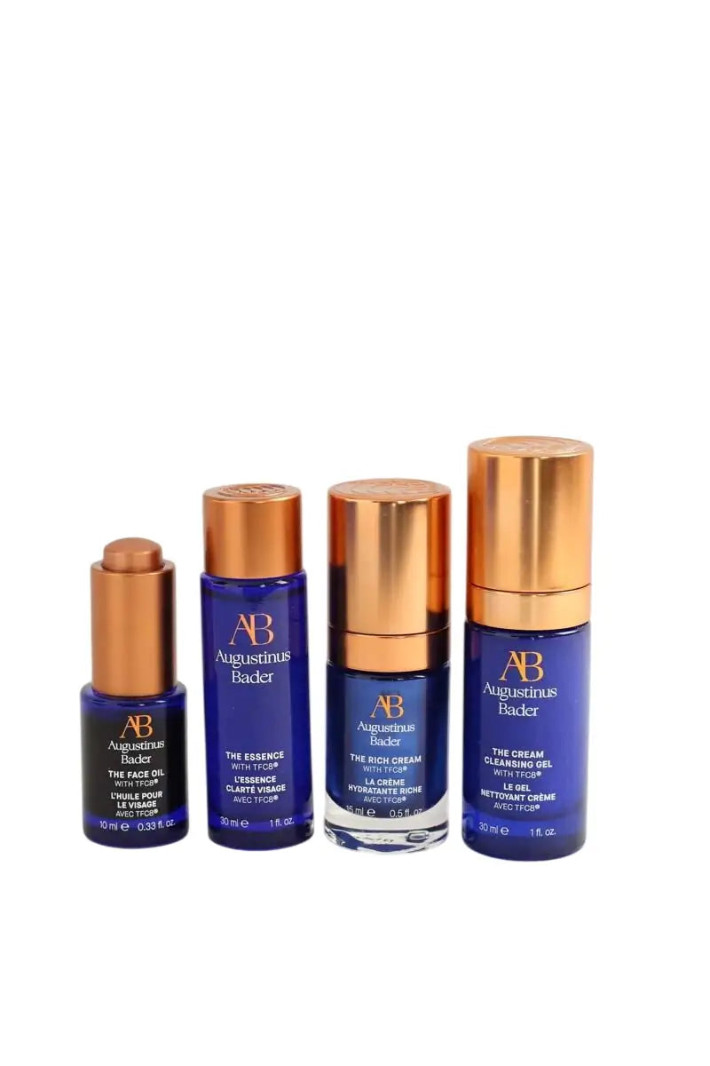 Coffret Angustinus Bader The Rich Cream, The Essence et The Face Oil Bleu en  - Seconde Main