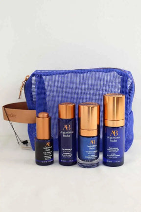 Coffret Angustinus Bader The Rich Cream, The Essence et The Face Oil Bleu en 