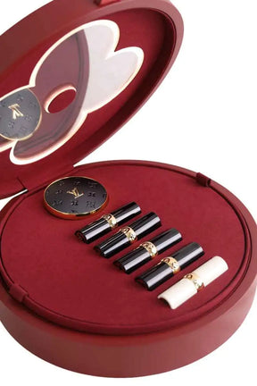 Coffret rouge à lèvres et ombres à paupières Louis Vuitton Bordeaux en 