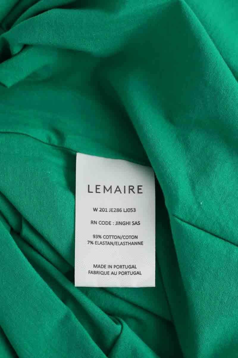Col roulé Lemaire Vert en Coton