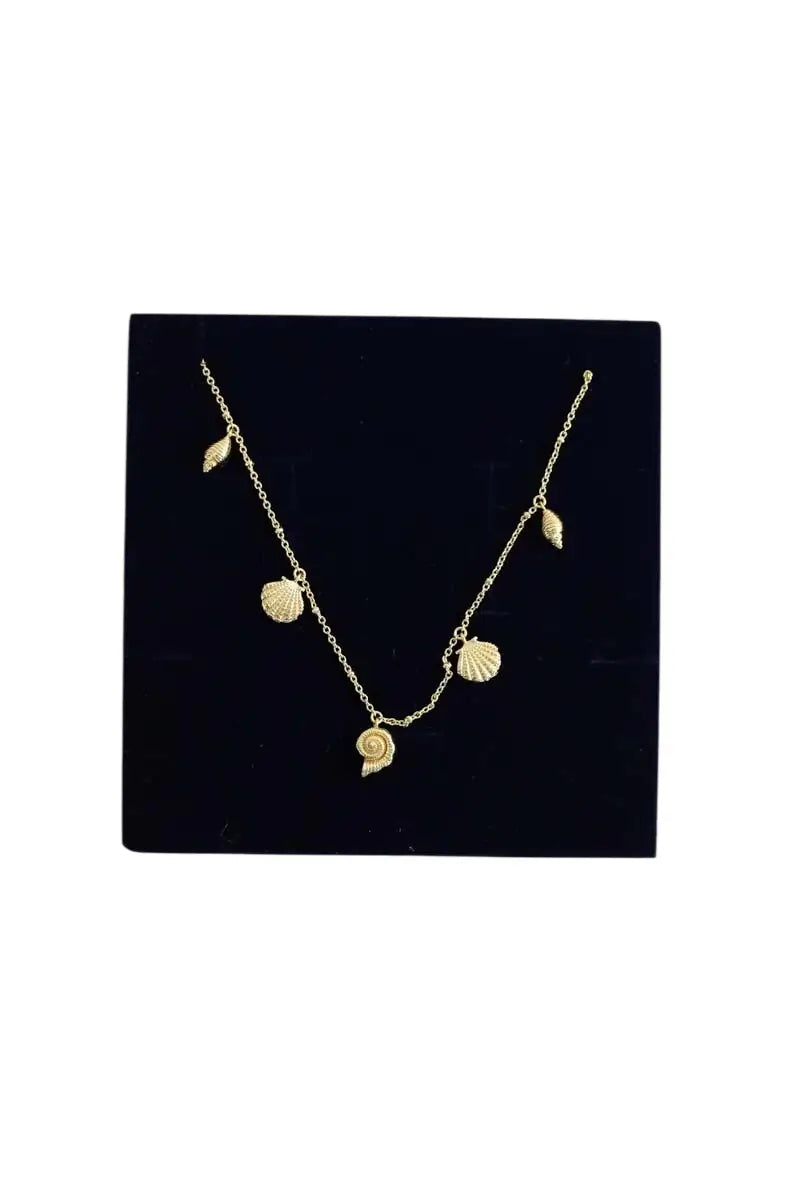 Collier Agatha Doré en Métal - Seconde Main