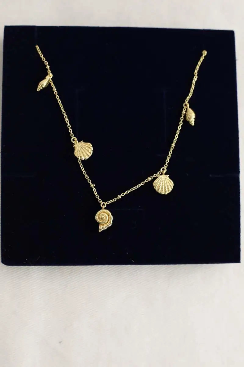 Collier Agatha Doré en Métal