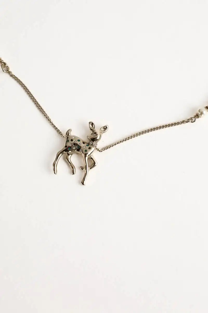 Collier Chanel Doré en Métal