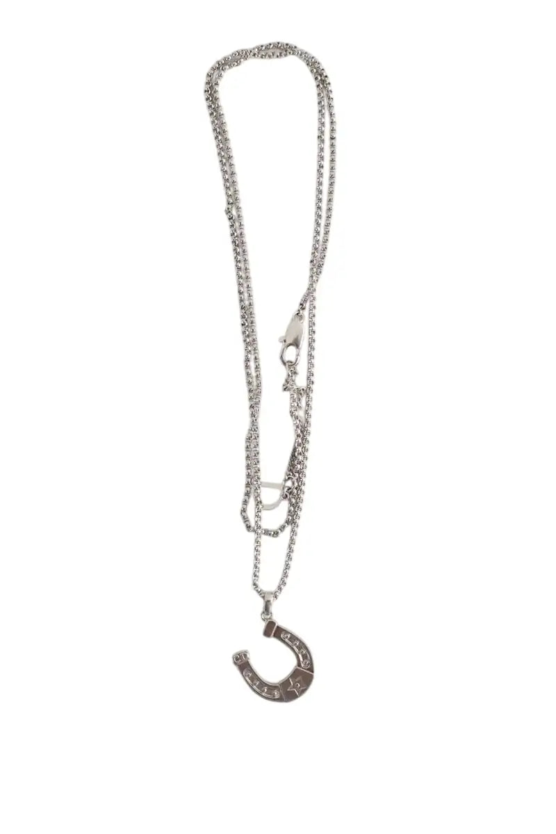 Collier Dior Gris en Métal - Seconde Main