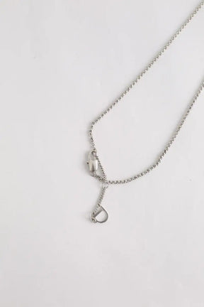 Collier Dior Gris en Métal