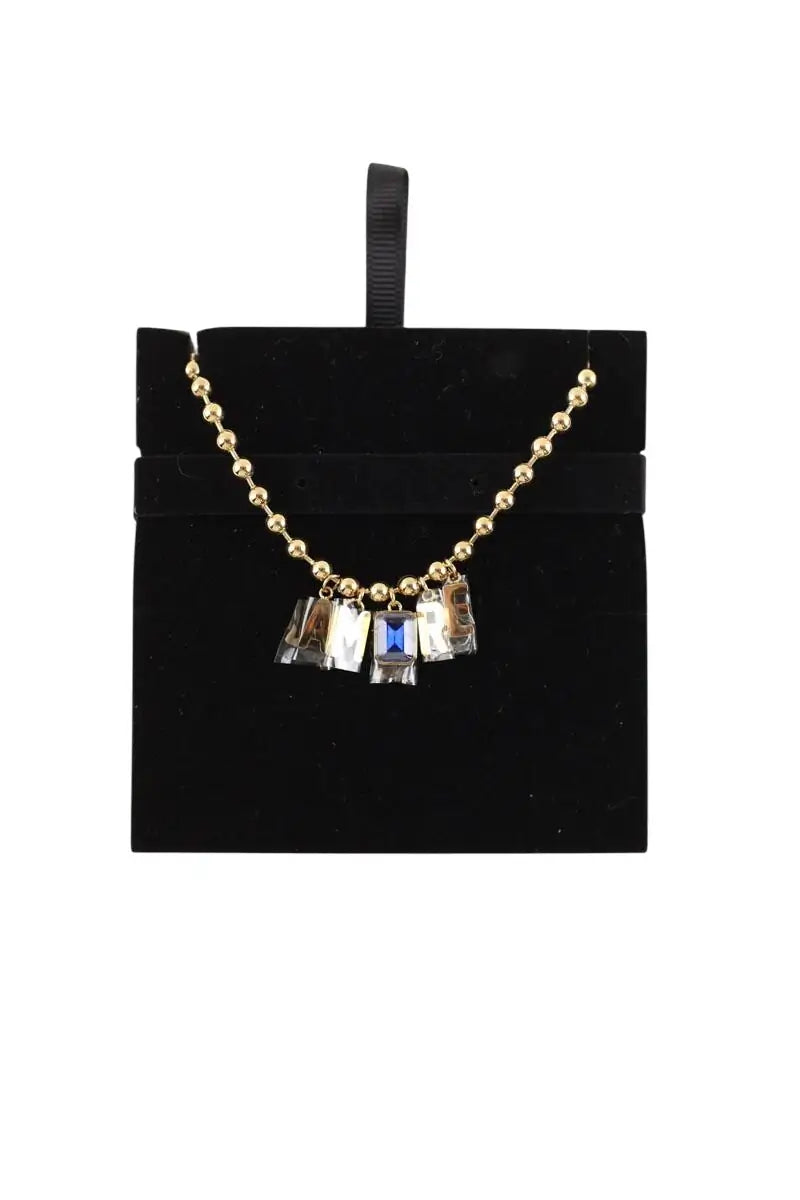 Collier GCDS Doré en Métal - Seconde Main