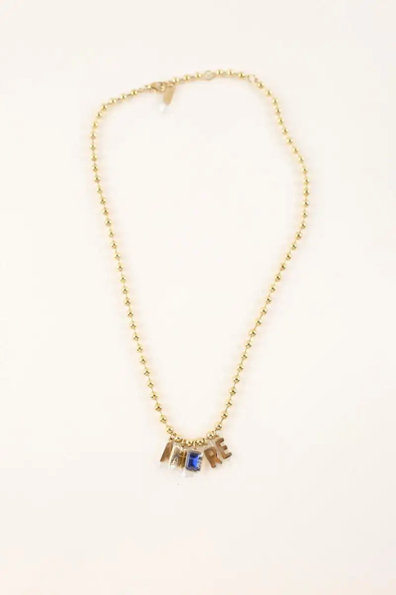 Collier GCDS Doré en Métal