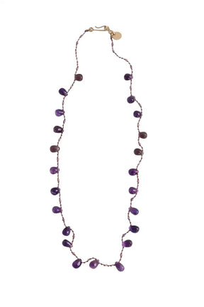 Collier IVARENE Violet en Perle - Seconde Main
