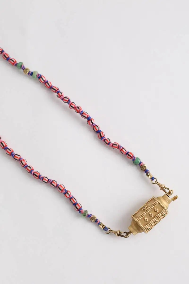 Collier Marie Lichtenberg Toujours Multicolore en Or jaune