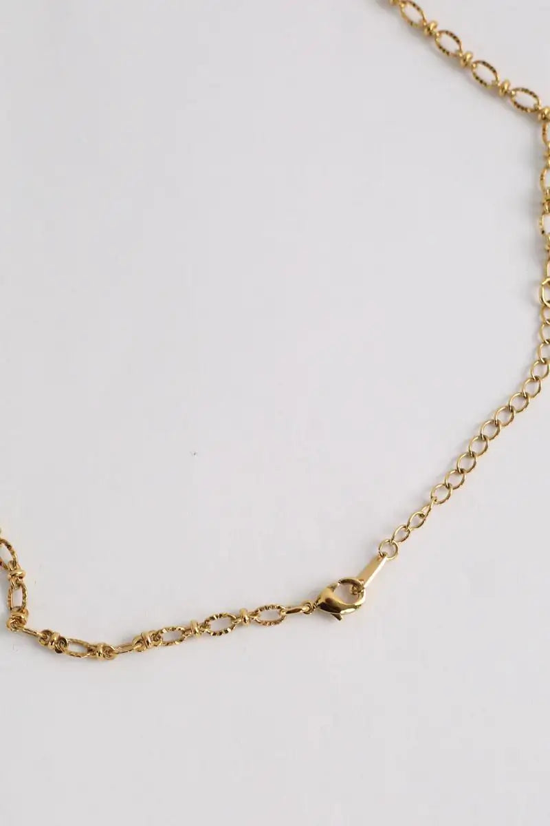 Collier Monoki Grigri chain short Doré en Métal
