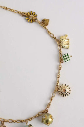 Collier Monoki Grigri chain short Doré en Métal