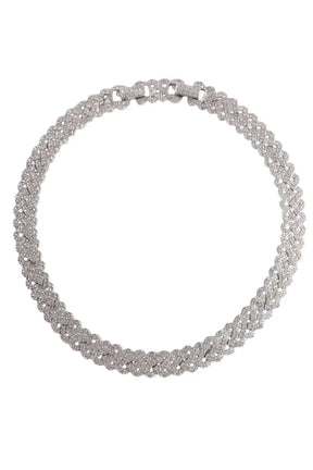 Collier orné de diamants Swarovski Argent en Argent - Seconde Main