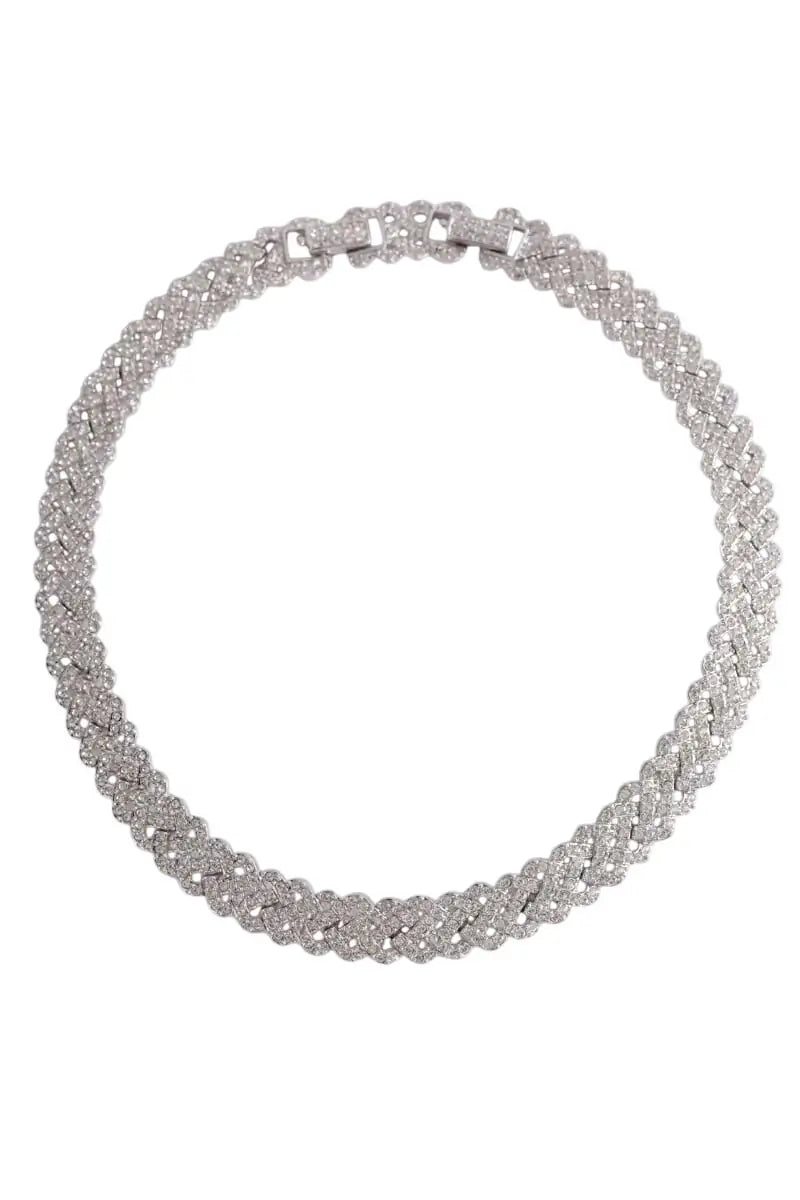 Collier orné de diamants Swarovski Argent en Argent - Seconde Main