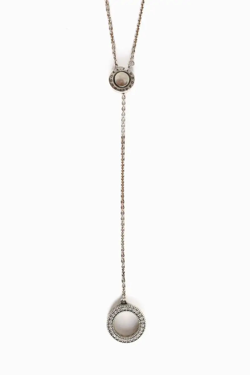Collier Pandora Argent en Acier