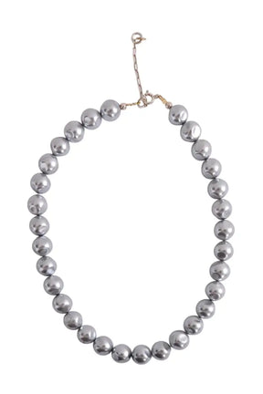 Collier perles de verre irrégulières  Luj Olga  Argent en Argent - Seconde Main