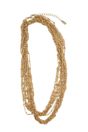 Collier Sézane Doré en Plaqué or - Seconde Main