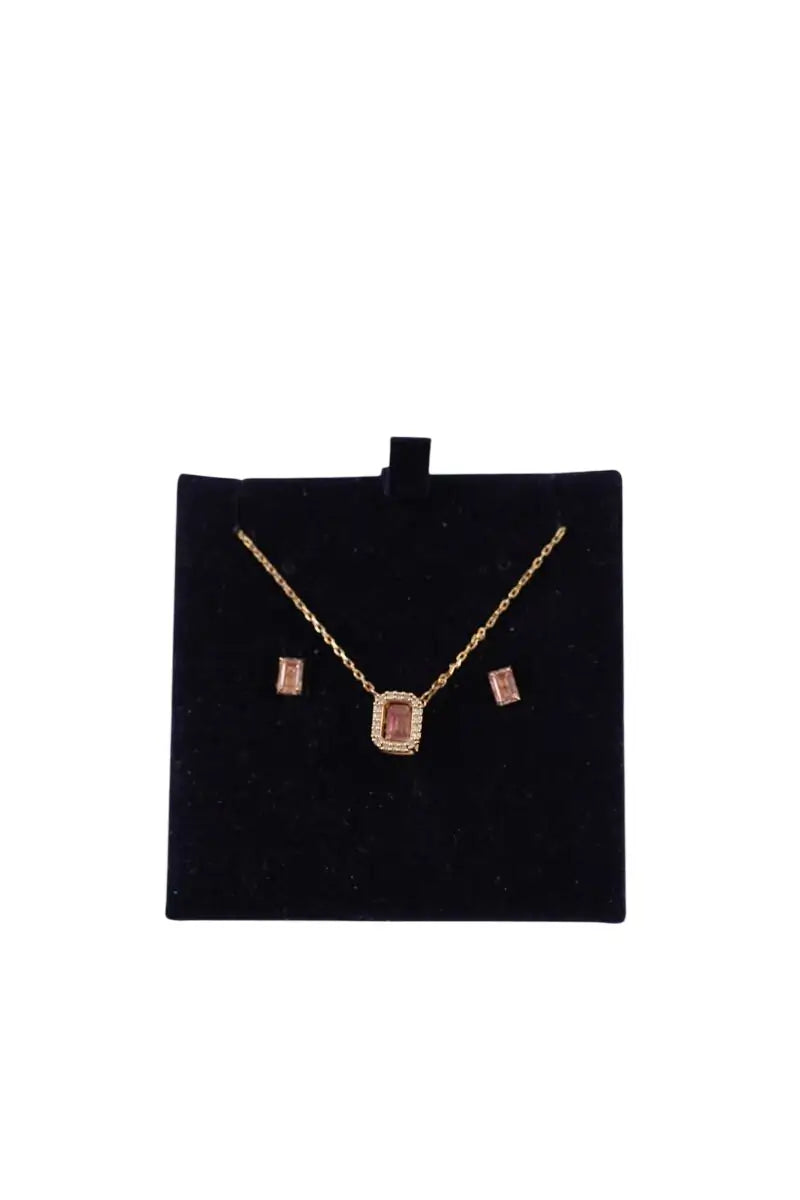 Collier Swarovski Doré en Cristal - Seconde Main