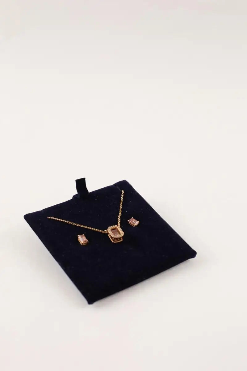 Collier Swarovski Doré en Cristal