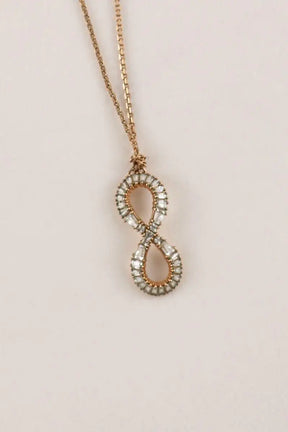 Collier Swarovski Infinity Doré en Cristal