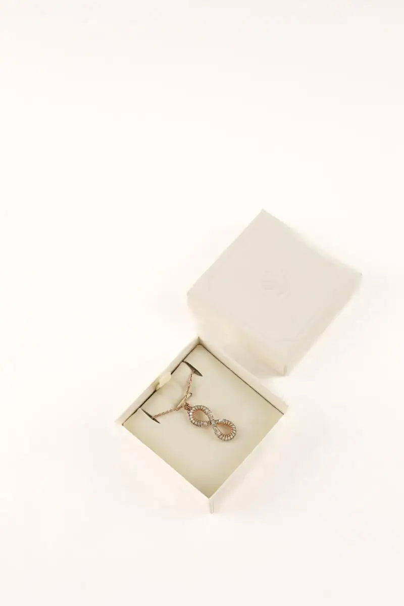 Collier Swarovski Infinity Doré en Cristal