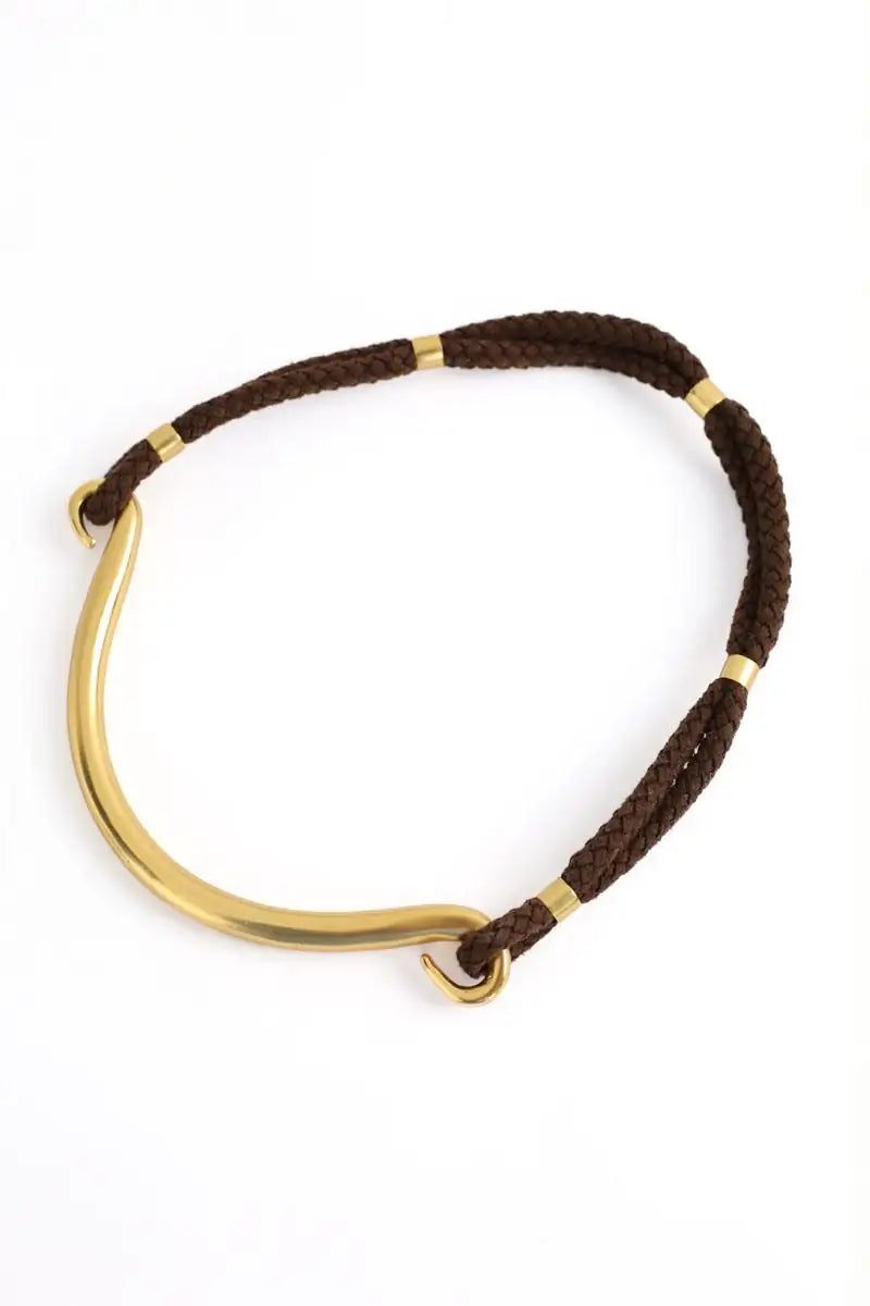 Collier torque en laiton doré Vanessa Bruno Doré en Métal