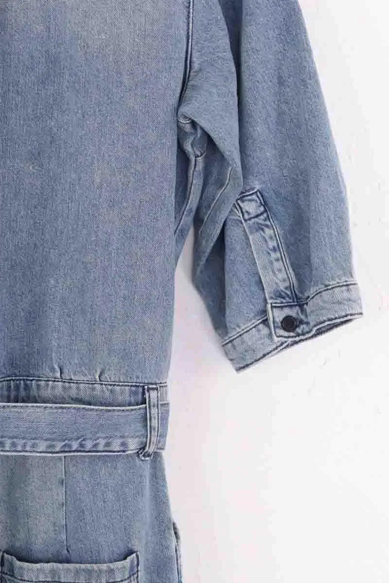 Combinaison Ba&Sh Bleu en Coton