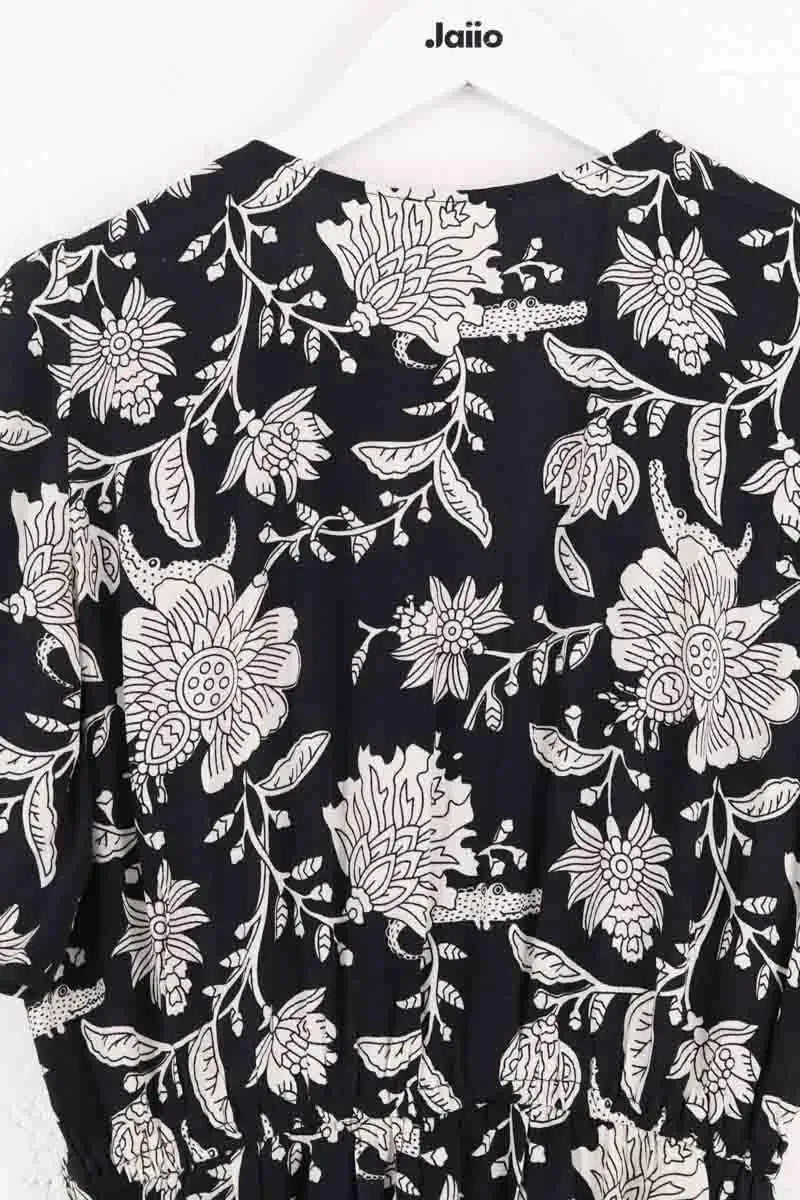 Combinaison Des Petits Hauts Noir en Viscose