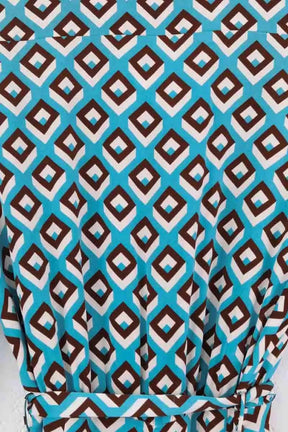 Combinaison Diane Von Furstenberg Bleu en Soie