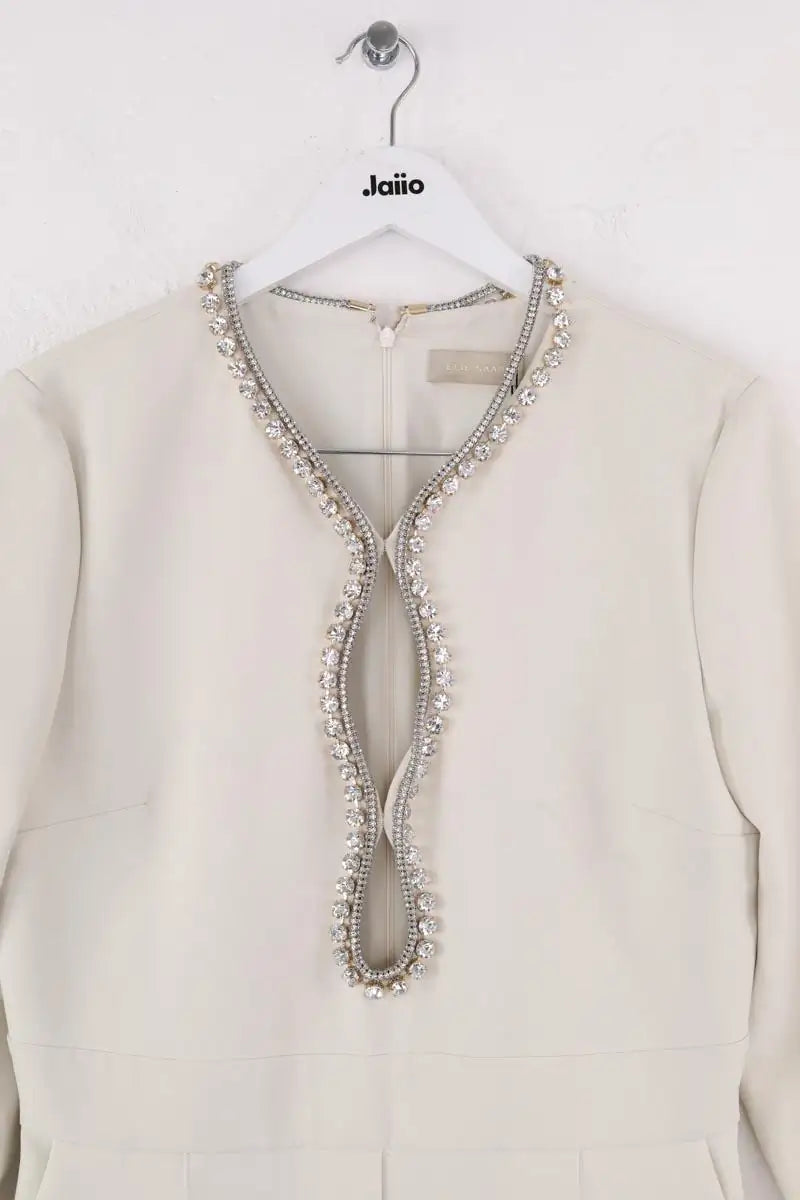 Combinaison Elie Saab Ecru en Synthétique